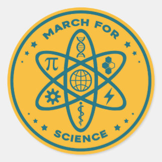 Adesivo Redondo Marcha Não Oficial Para O Science Sticker