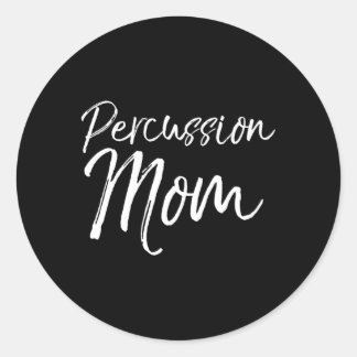 Adesivo Redondo Marching Banda Mãe Por Percussão Mãe