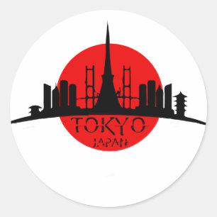 Adesivo Redondo Marco de Tokyo
