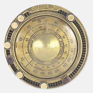 Adesivo Redondo Marconiscópio adaptativo do professor Temple