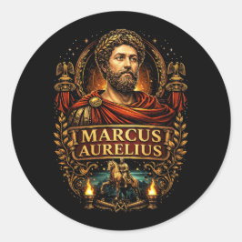 Adesivo Redondo Marcus Aurelius