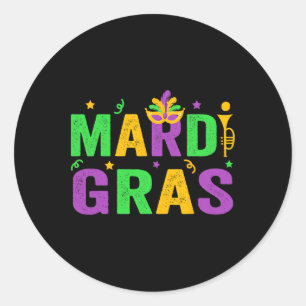 Adesivo Redondo Mardi Gras Camisas Homens Mardi Gras Kids Mardi G