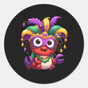 Adesivo Redondo Mardi Gras Costume Mascarada Men Wo