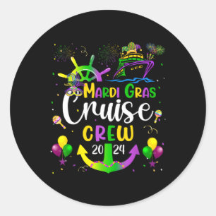 Adesivo Redondo Mardi Gras Cruise 2024 - Trip N - Família Naval