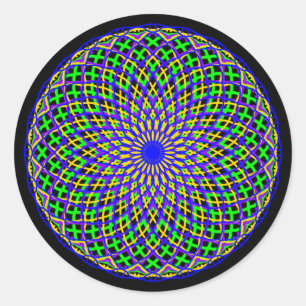 Adesivo Redondo Mardi Gras Madness