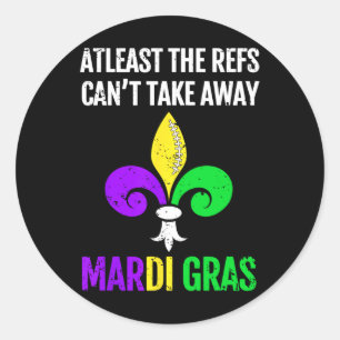Adesivo Redondo Mardi Gras New Orleans Engraçada Pé-De-Foto