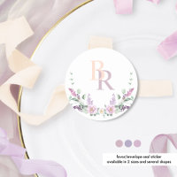 Maré Floral Monograma de Pastel Joyful