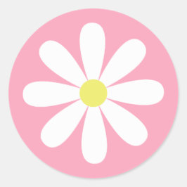 Adesivo Redondo Margarida Whimsical