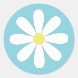 Adesivo Redondo Margarida Whimsical