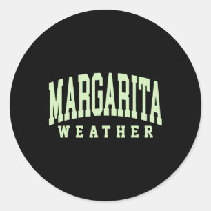 Adesivo Redondo Margarita Meteorologia Engraçada Cinco De Mayo Mar