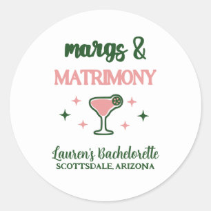 Adesivo Redondo Margs & Matrimônio