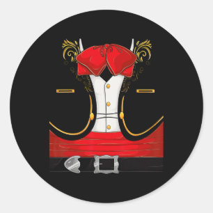 Adesivo Redondo Mariachi Halloween Costume Charro Cinco De