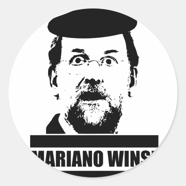 Adesivo Redondo Mariano Wins! (Frente)