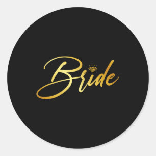 Adesivo Redondo Marido De Noiva E De Noiva E Mulher Que Correspond