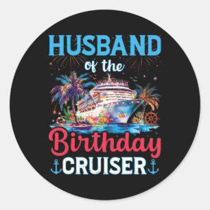 Adesivo Redondo Marido Do Cruiser De Aniversário Cruzeiro Divertid