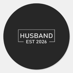 Adesivo Redondo Marido Est 2026 Casado Lua de Mel Casamento Casais