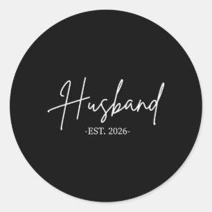 Adesivo Redondo Marido Est 2026 Casados Lua de Mel Casamento Casai
