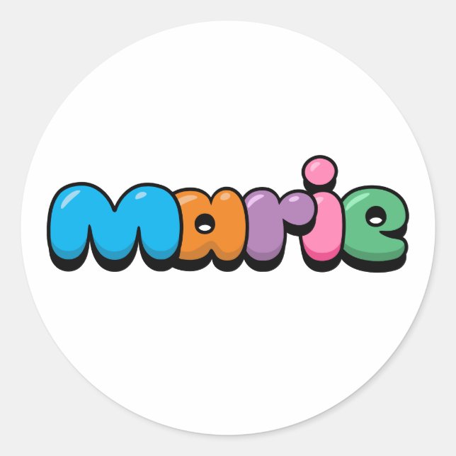 Adesivo Redondo Marie (Frente)
