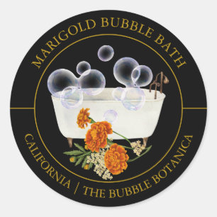 Adesivo Redondo Marigold Bubble Bath