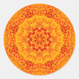 Adesivo Redondo Marigold Mandala