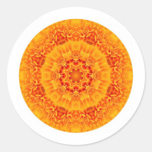 Adesivo Redondo Marigold Mandala