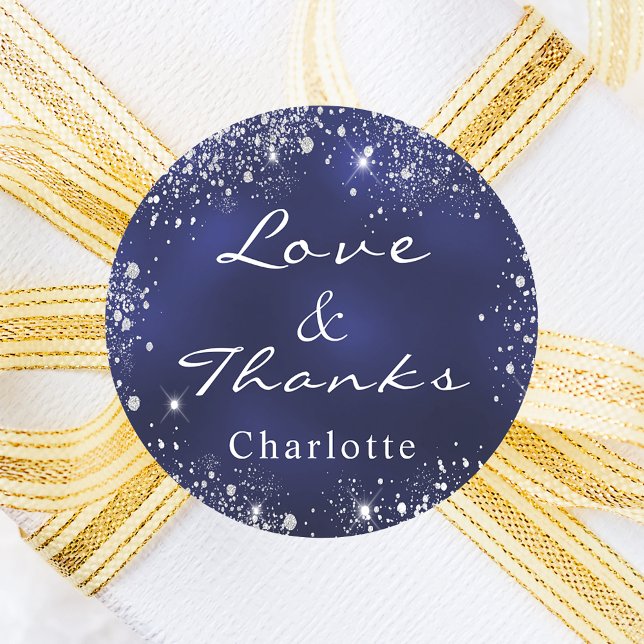 Adesivo Redondo Marinho azul cinza prateado poeira monograma obrig (Criador carregado)