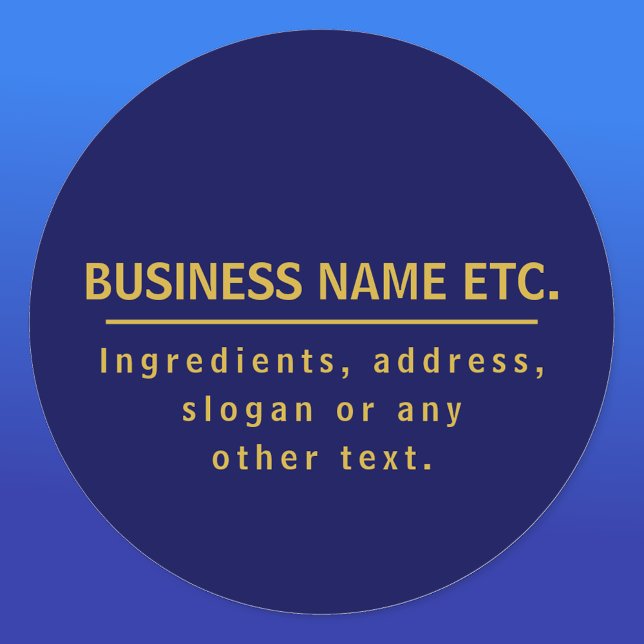 Adesivo Redondo Marinho Azul e multiuso Dourado (Criador carregado)