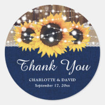 Marinho Azul Madeira Corda Luz Girassol Casamento