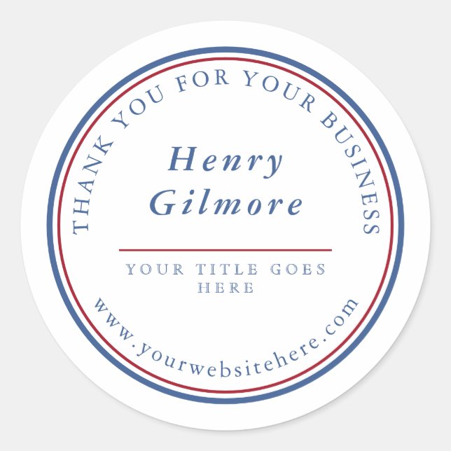 Adesivo Redondo Marinho Blue Burgundy (Frente)