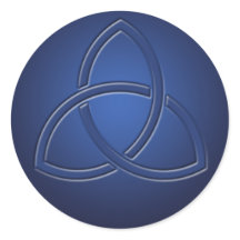 Marinho Blue Celtic Love Knot Wedker