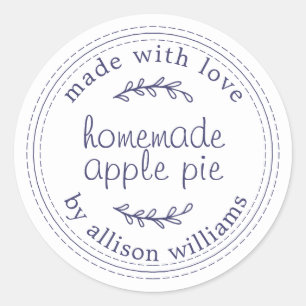 Adesivo Redondo Marinho de torta de maçã, de uso doméstico, rus