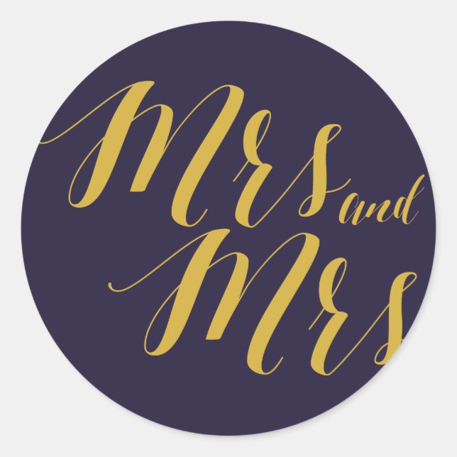 Adesivo Redondo Marinho Rustic Chic Lesbian Sticker Round (Frente)