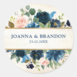 Adesivo Redondo Marinho Vermelho Floral Russo Boho Obrigado