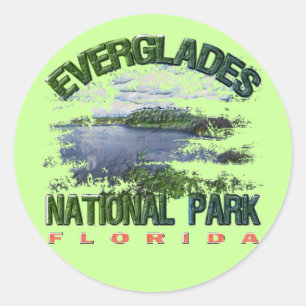 Adesivo Redondo Marismas parque nacional, Florida