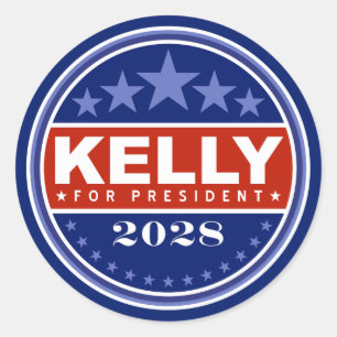 Adesivo Redondo Mark Kelly Presidente 2028