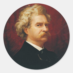 Adesivo Redondo Mark Twain Stickers