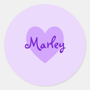 Adesivo Redondo Marley em Purple