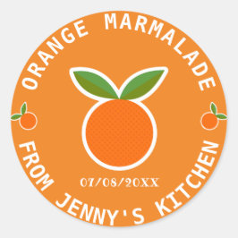 Adesivo Redondo Marmelada de Laranja