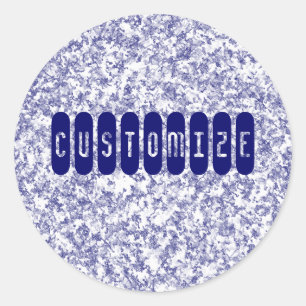 Adesivo Redondo Mármore Azul - Modelo