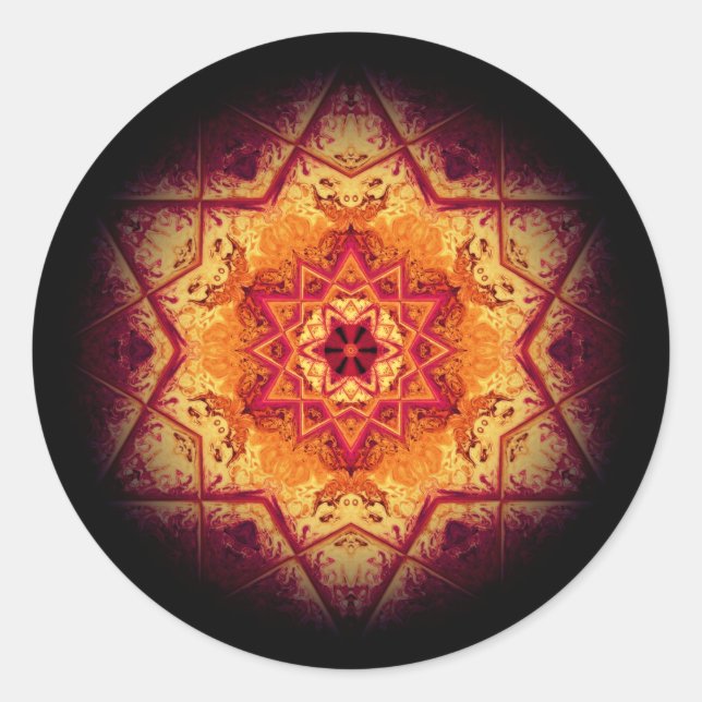 Adesivo Redondo Mármore do diabo - padrões (Frente)