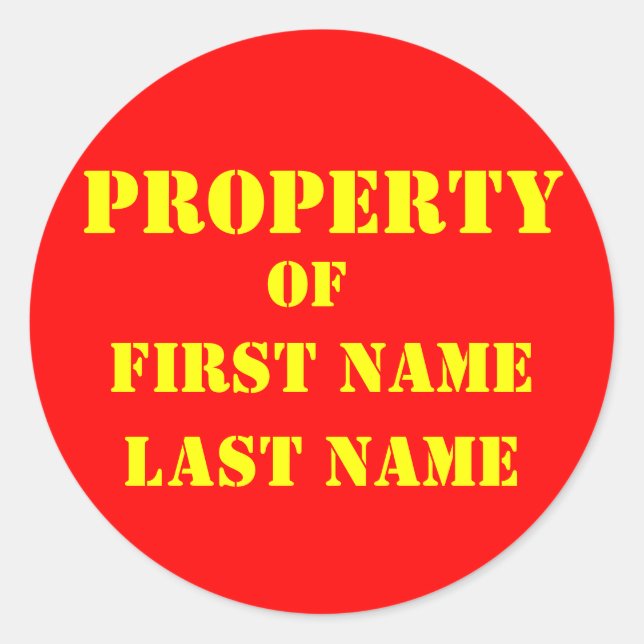 ADESIVO REDONDO MARQUE SUAS "COISAS" (Frente)