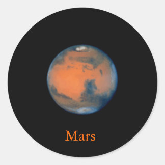 Adesivo Redondo Mars Sticker