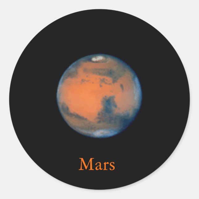 Adesivo Redondo Mars Sticker (Frente)