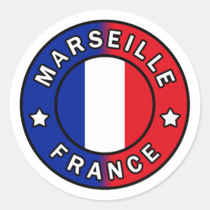 Adesivo Redondo Marselha França