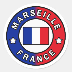 Adesivo Redondo Marselha França