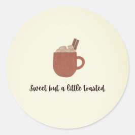 Adesivo Redondo Marshmallow de ação de graças