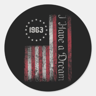 Adesivo Redondo Martin Luther King Jr. Dia Eu Tenho Um Dia De Sonh