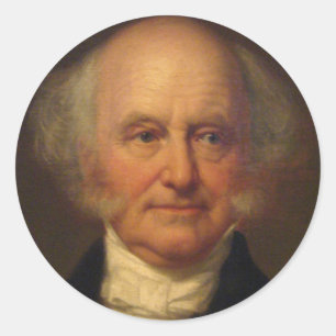 Adesivo Redondo Martin Van Buren 8º Presidente