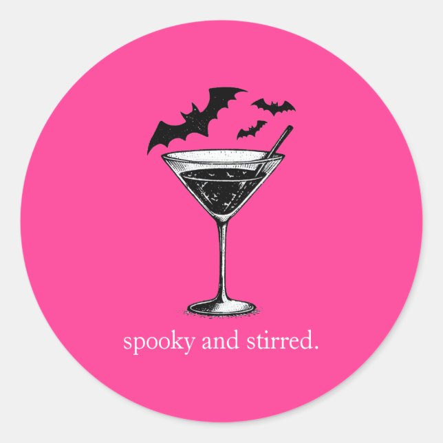 Adesivo Redondo Martini Bats (Frente)