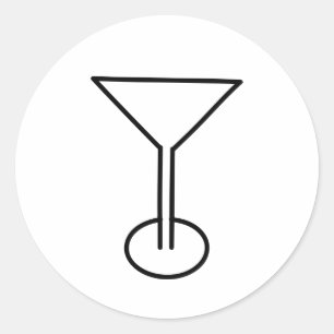 ADESIVO REDONDO MARTINI GLASS DESIGN
